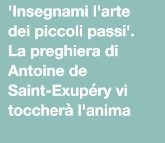 Una delle preghiere più commoventi che esistano