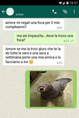 Cosa non farebbe un uomo per una notte di sesso