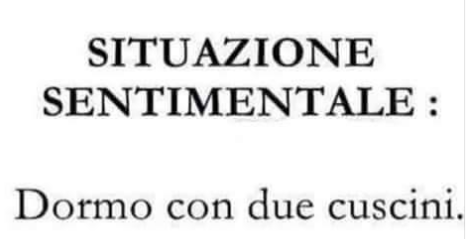 A voi come va, in quanti cuscini dormite?