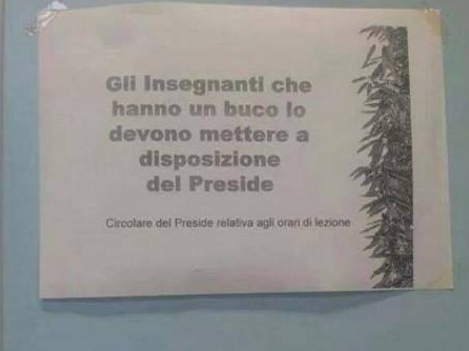 La circolare del preside