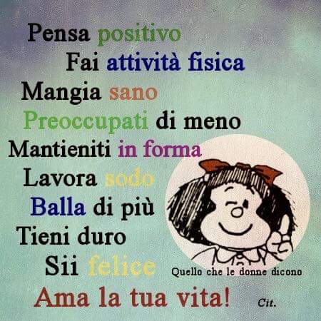 Il pensiero del giorno.